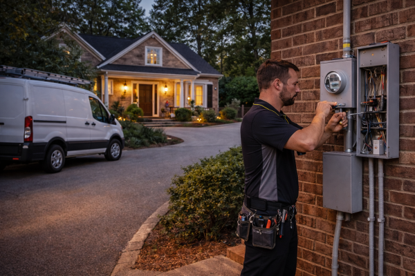 Electrical Service Upgrade and Home Electrical Updates for an Older Crestline Home